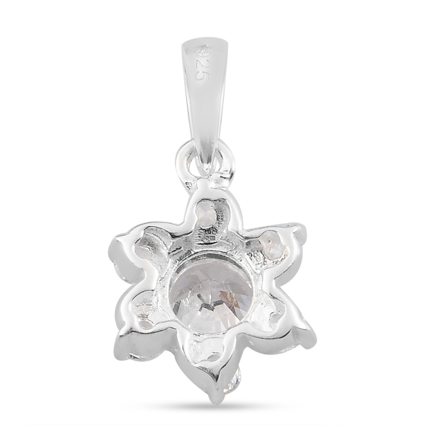 Lustro Stella Sterling Silver Pendant Made with Finest CZ