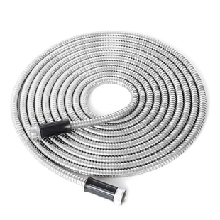 Stainless Steel Garden Hose Metal Water Hose Super Tough and Flexible, and Lightweight with Premium Connectors