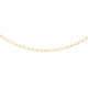 Close Out Deal - 9K Yellow Gold Oval Link Chain (Size 18) with Spring Ring Clasp