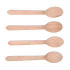 100% Compostable and Biodegradable Wooden Spoons (Pack of 100)