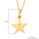 Personalised Engraved Initial Star  Pendant with Chain