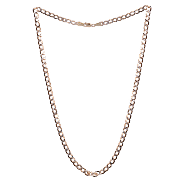 Close Out Deal 9K Y Gold Curb Necklace (Size 20), Gold wt 8.00 Gms.