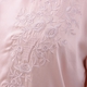 100% Mulberry Silk Pyjama Long Sleeves with Embroidery in Powder Pink Colour - (Size L/  8 to10)