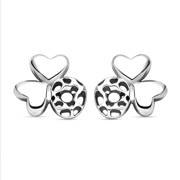 RACHEL GALLEY Amore Collection - Rhodium Overlay Sterling Silver Stud Earrings (with Push Back)