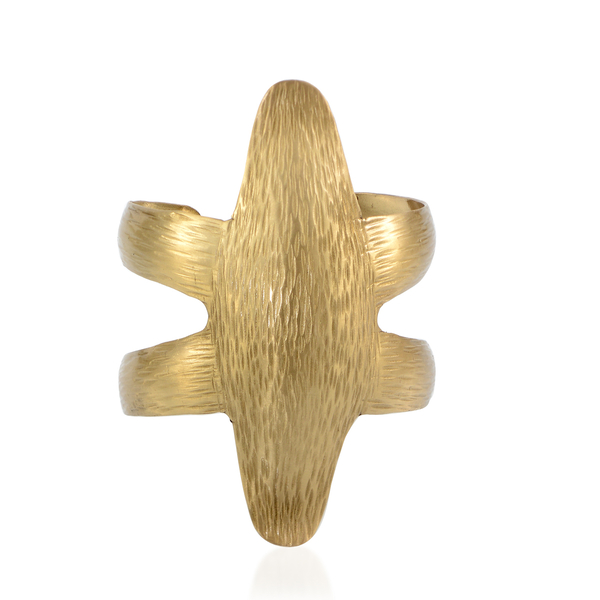 Classy Cuff Bangle in Gold Plated Brass