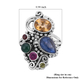 Sajen Silver GEM HEALING Collection- Kyanite, Citrine and Multi Gemstone Ring in Sterling Silver 5.58 Ct.