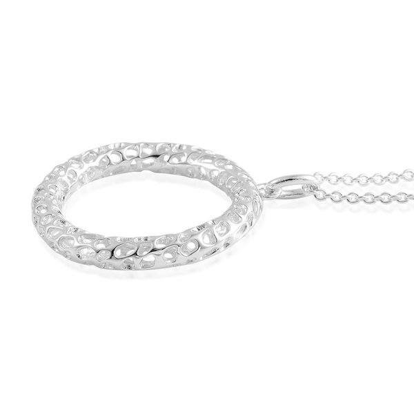 RACHEL GALLEY Sterling Silver Allegro Pendant With Chain, Silver wt 12.39 Gms.