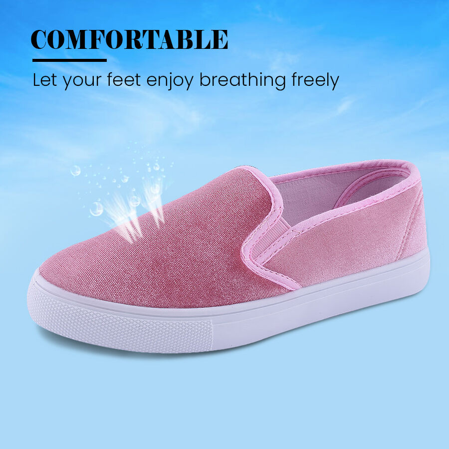 Pink Slip On Womens Shoes