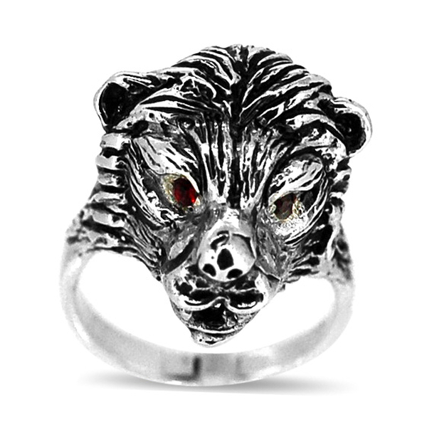 Red Austrian Crystal Ring in Sterling Silver