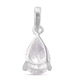 Lustro Stella Sterling Silver Solitaire Pendant Made with Finest CZ 1.320 Ct.