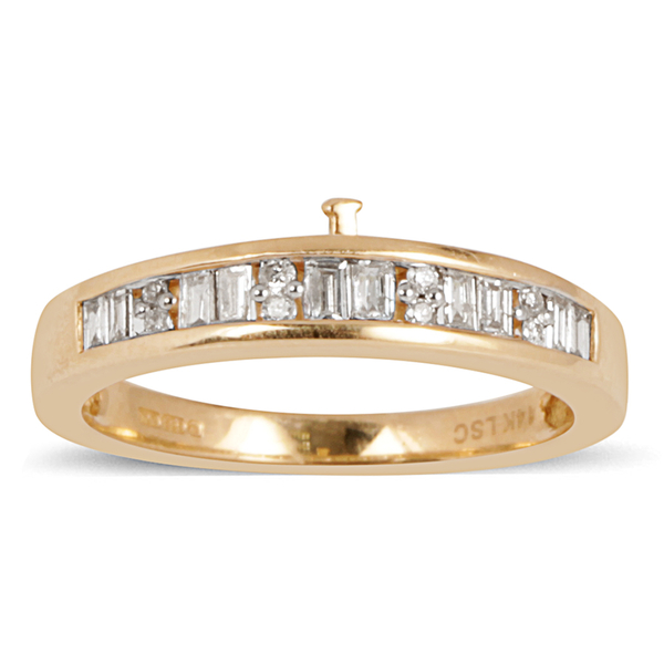 Close Out Deal 14K Y Gold Diamond (Rnd) Bridal Set Ring 0.750 Ct.