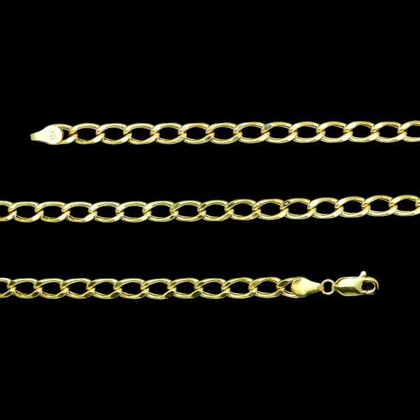Royal Bali Collection 9K Y Gold Curb Chain (Size 20), Gold wt 11.09 Gms.