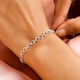 Designer Inspired - Sterling Silver Infinity Knot Bracelet (Size 7 ), Silver wt 6.00 Gms