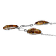 Natural Baltic Amber Necklace (Size 20) in Sterling Silver, Silver Wt. 17.00 Gms