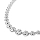 Rachel Galley Art Deco Collection - Rhodium Overlay Sterling Silver Necklace (Size 20)