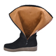 LA MAREY Faux Fur Boots (Size 6) - Black