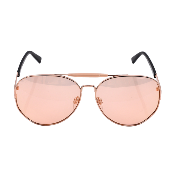 JUST CAVALLI Unisex Gold Aviator Sunglasses - Pink