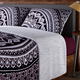 Set of 3 - Microflannel Mandala Printed Comforter in King Size with Sherpa Lining with 2 Sherpa Pillowcases - Maroon and Multi Colour - (230cm x 250cm)