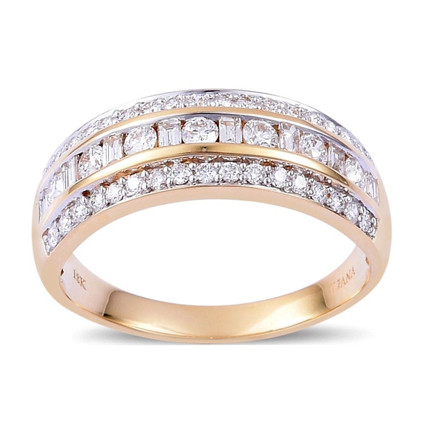 ILIANA 18K Y Gold IGI Ceritfied Diamond (VS-SI/G-H) (Rnd) Ring 1.000 Ct.