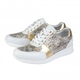 Lotus Stressless Leather Florence Lace-Up Trainers - White