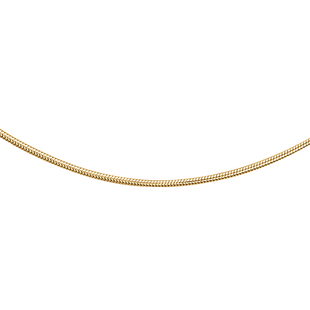 ILIANA 18K Yellow Gold Snake Necklace with Spring Ring Clasp (Size 18), Gold Wt. 3.32 Gms