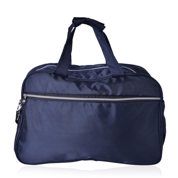 Navy Colour Travel Bag with Adjustable Shoulder Strap (Size 47X29X20 Cm)