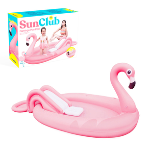 Sun Club 2M Flamingo Play Pool with Water Spray - Pink
