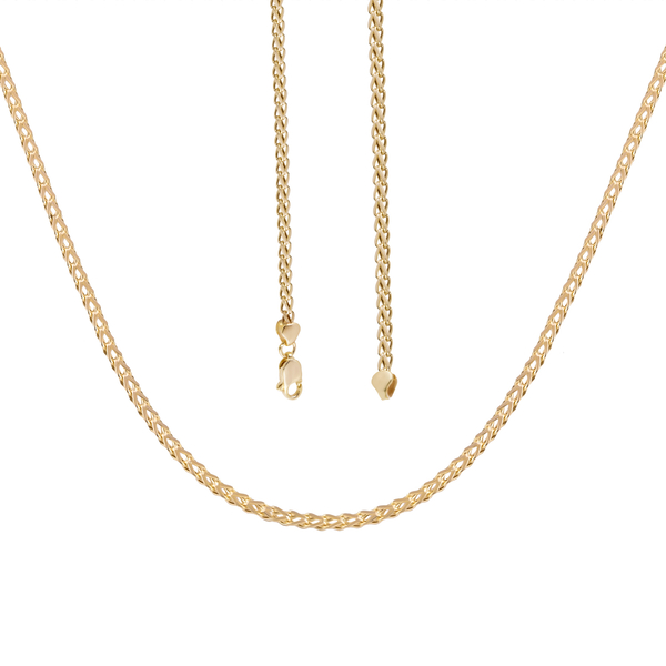 Hatton Garden Close Out Deal - 9K Yellow Gold Spiga Necklace (Size - 22) With Lobster Clasp, Gold Wt. 3.62 Gms
