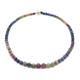 Limited Availability - 9K Yellow Gold AAA Rainbow Sapphire Necklace with Magnetic Lock (Size 20) 301