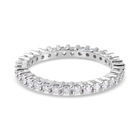 (Size N) 9K White Gold SGL Certified Diamond (I3/ G-H) Full Eternity Ring (Size N) 1.00 Ct.