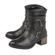 Lotus Black Leather Iowa Ankle Boots (Size 4)