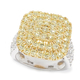 NY Close Out Deal - 14K Yellow & White Gold Natural Yellow (SI 2.25 Cts) and White Diamond (I1-I2/ G