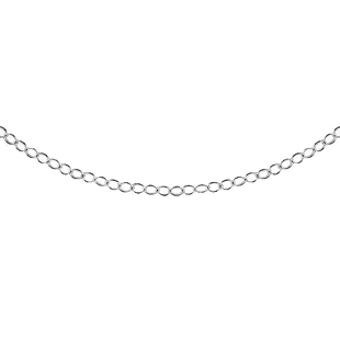 Vicenza Collection Belcher Chain in Sterling Silver 18 Inch