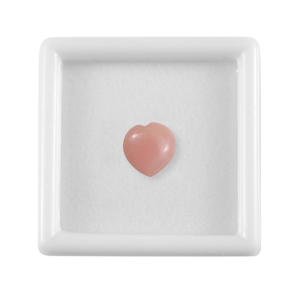 AA Pink Opal Heart 7mm - 1 Ct
