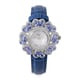 EON 1962 Swiss Movement Tanzanite and Diamond Water Resistant Watch with White Mother of Pearl Dial 