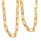 Hatton Garden Close Out Deal- 9K Yellow Gold Paperclip Chain with Lobster Clasp (Size - 20), Gold Wt
