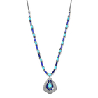 Designer Inspired- AAA Arizona Sleeping Beauty Turquoise Enamelled Necklace (Size - 18 with 2 inch E
