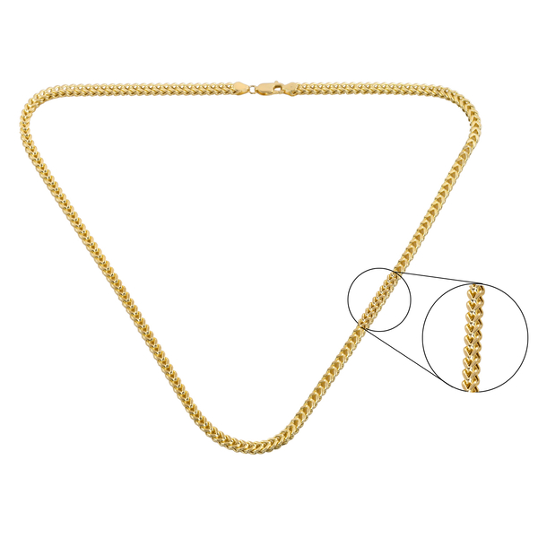 One Time Close Out Deal - 9K Yellow Gold Franco Necklace (Size - 20), Gold Wt. 13.10 Gms