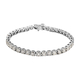 NY Close Out Deal- 14K White Gold INDEPENDENT LABORATORIES Certified Diamond (I1/G-H) Bracelet (Size