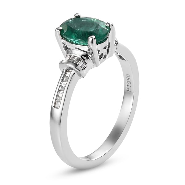 RHAPSODY AAAA Premium Emerald & Diamond (VS/ E-F) Ring 1.35 Ct