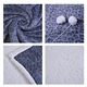 Comfortable Leopard Pattern Hoodie Blanket (Size 200x145Cm) - Grey