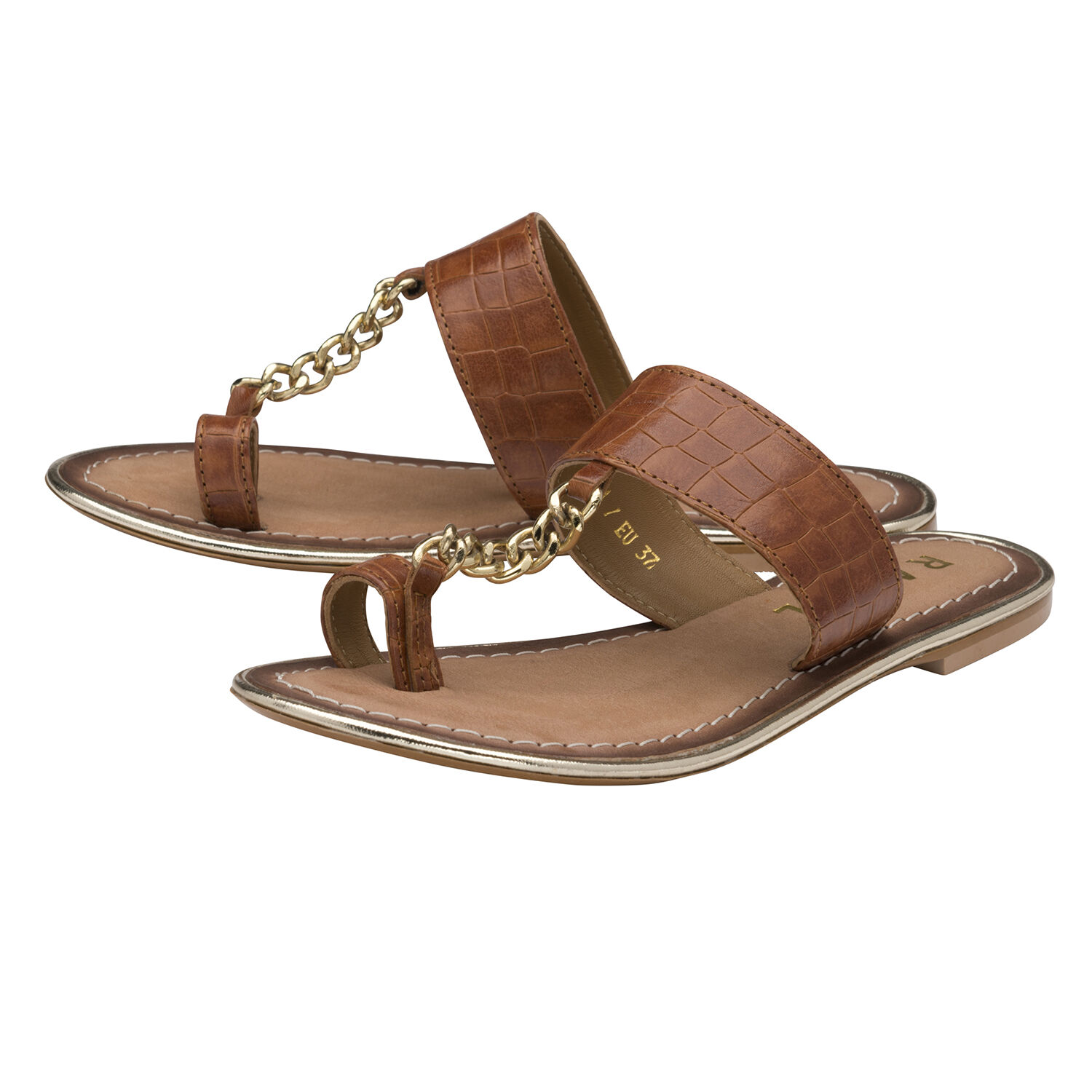 Ravel Taree Leather Mule Sandals (Size 7) - Tan
