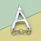 Platinum Overlay Sterling Silver Initial A Charm