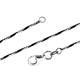 Black-White Plating Sterling Silver Chain (Size - 36) With Lobster Clasp, Silver Wt. 6.10 Gms