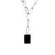 Elite Shungite Paperclip Necklace (Size - 18 With 2 Inch Extender) in Platinum Overlay Sterling Silv