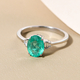 RHAPSODY 950 Platinum AAAA Ethiopian Emerald and Diamond(VS/E-F) Ring 1.68 Ct.4.20 Gm
