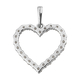 RHAPSODY 950 Platinum IGI Certified Diamond (VS/E-F) Open Heart Pendant 0.52 Ct.