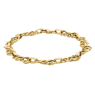 Hatton Garden Close Out Deal- 9K Yellow Gold Celtic Bracelet (Size - 7.5) with Lobster Clasp, Gold W
