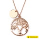 Personalised Tree of Life Necklace with 20 Inch Chain in Stainless Steel