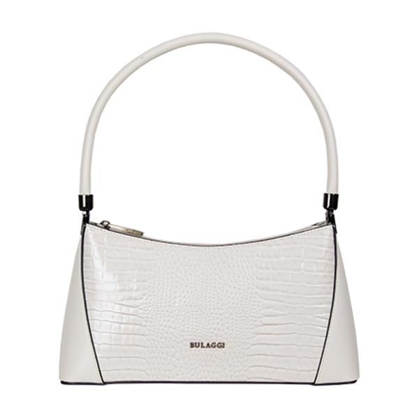 Bulaggi Collection - Hortense Baguette Handbag - Bone White